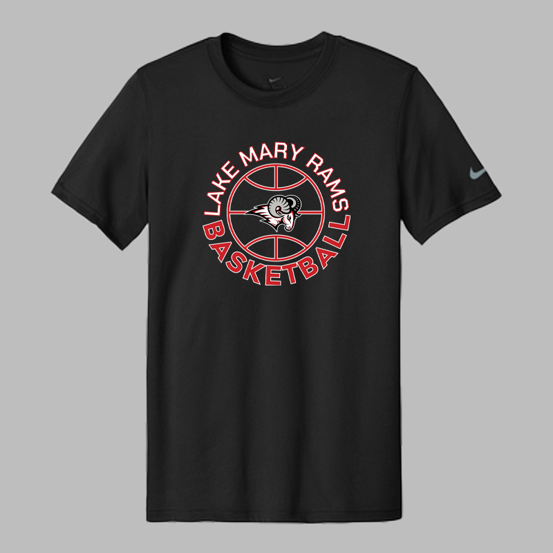 Lake Mary Basketball Circle Nike Tee