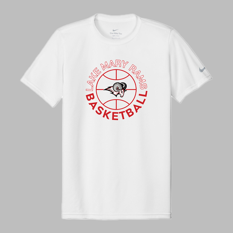 Lake Mary Basketball Circle Nike Tee