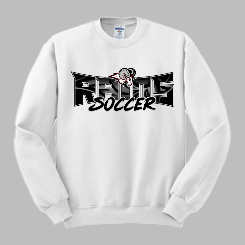 Lake Mary Soccer Black Text Crew Necks and Hoodies