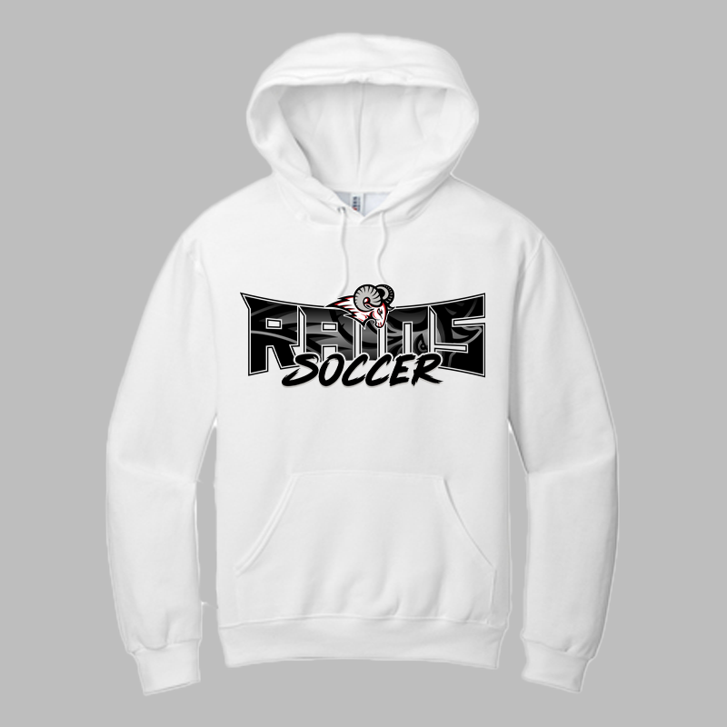 Lake Mary Soccer Black Text Crew Necks and Hoodies