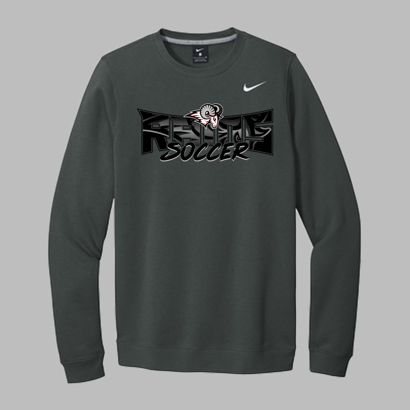 Lake Mary Soccer Black Text Crew Necks and Hoodies