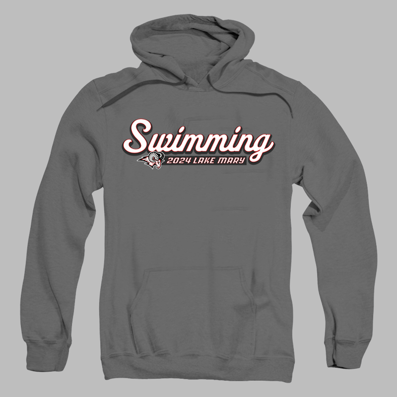 LMHS Swim Script Hoodie
