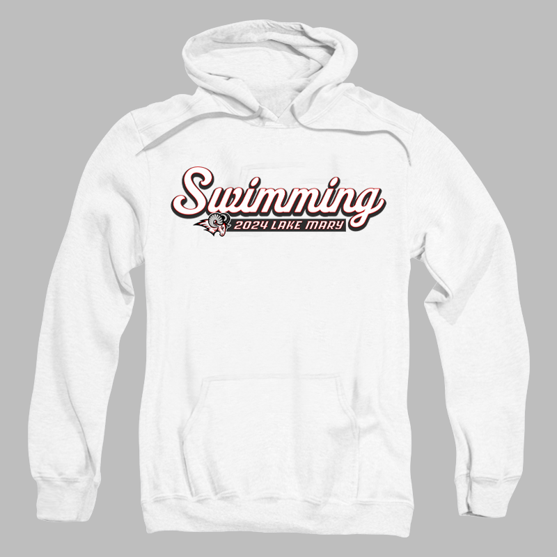LMHS Swim Script Hoodie
