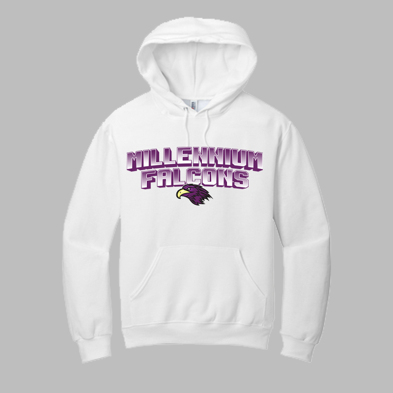 Millennium Falcons Block Text Hoodies