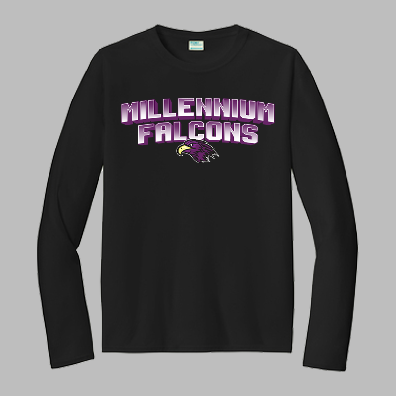 Millennium Falcons Block Text Long Sleeve