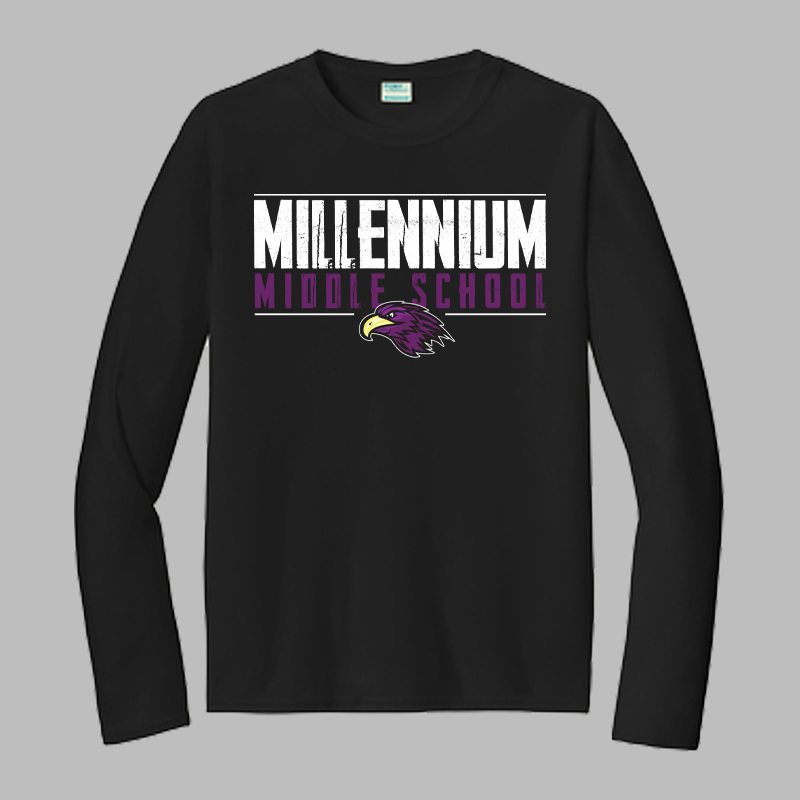 Millennium Falcons Stretched Text Long Sleeve