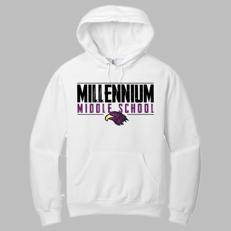 Millennium Falcons Stretched Text Hoodies