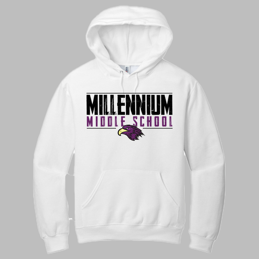 Millennium Falcons Stretched Text Hoodies