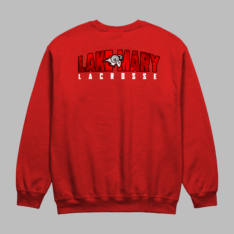 Rams Lacrosse Banner Crew Neck