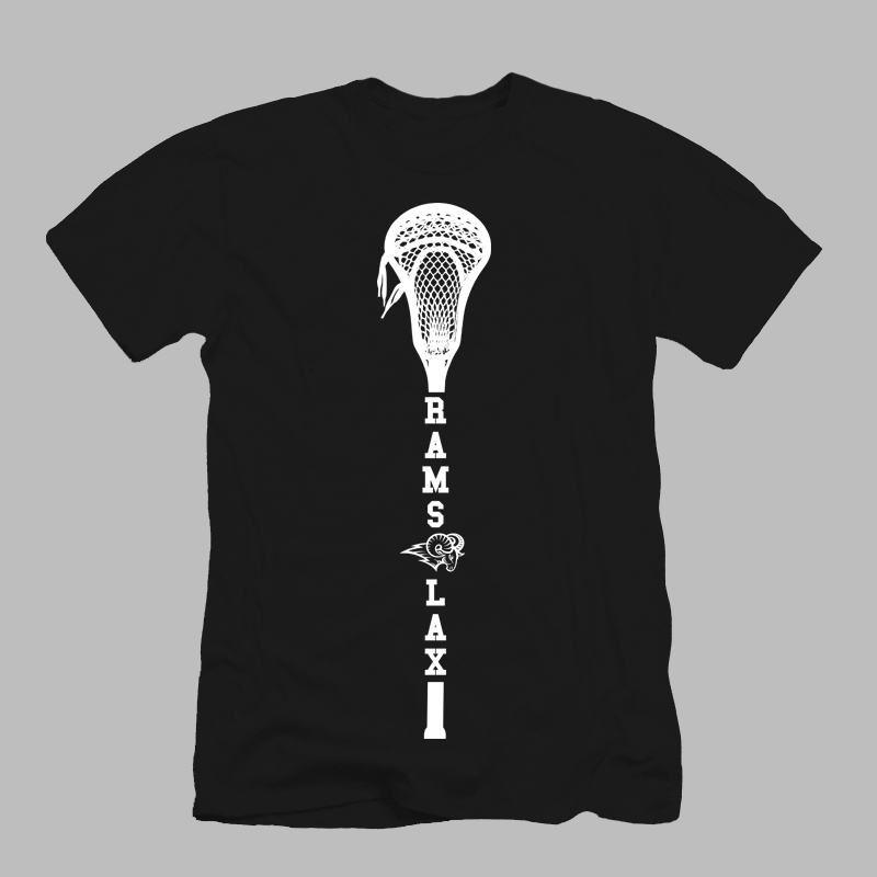 Rams Lacrosse Stick Inverse Tee