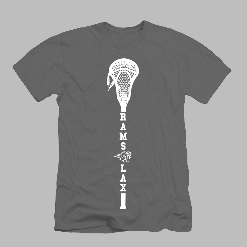 Rams Lacrosse Stick Inverse Tee