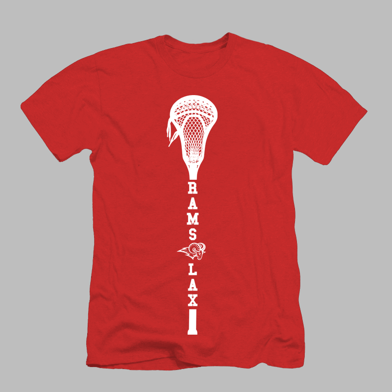Rams Lacrosse Stick Inverse Tee