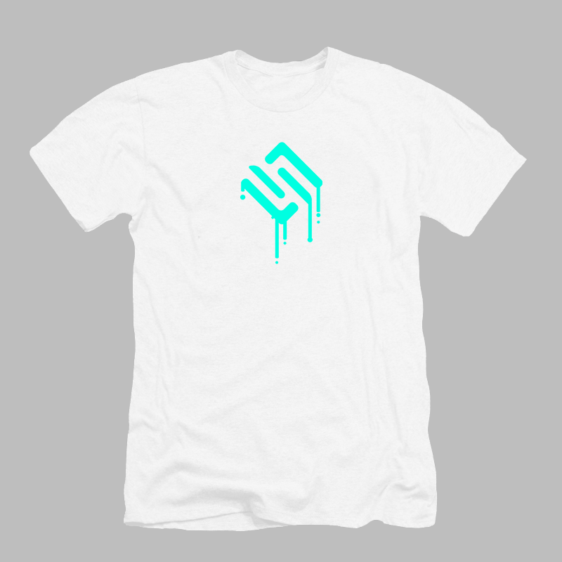 Brand Melting White Tee