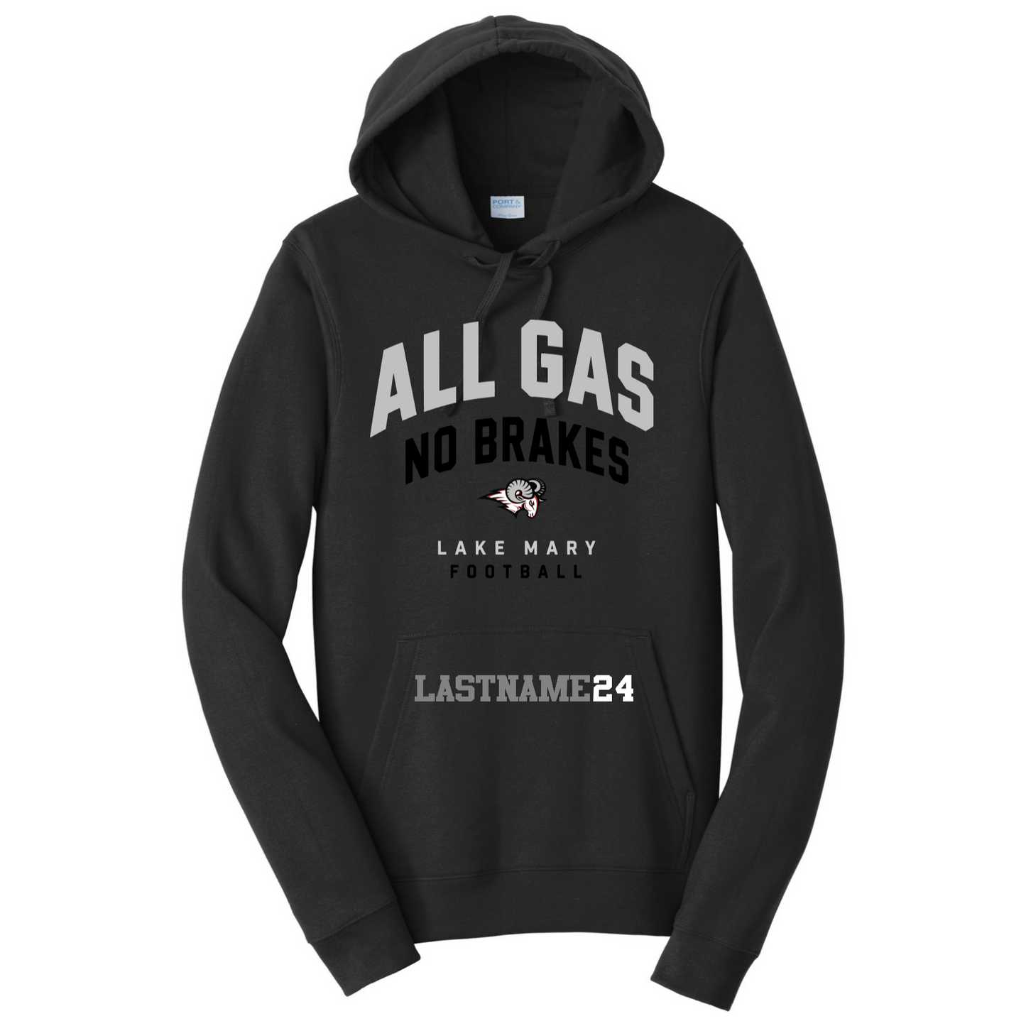 All Gas No Brakes Dark Hoodie Personalized