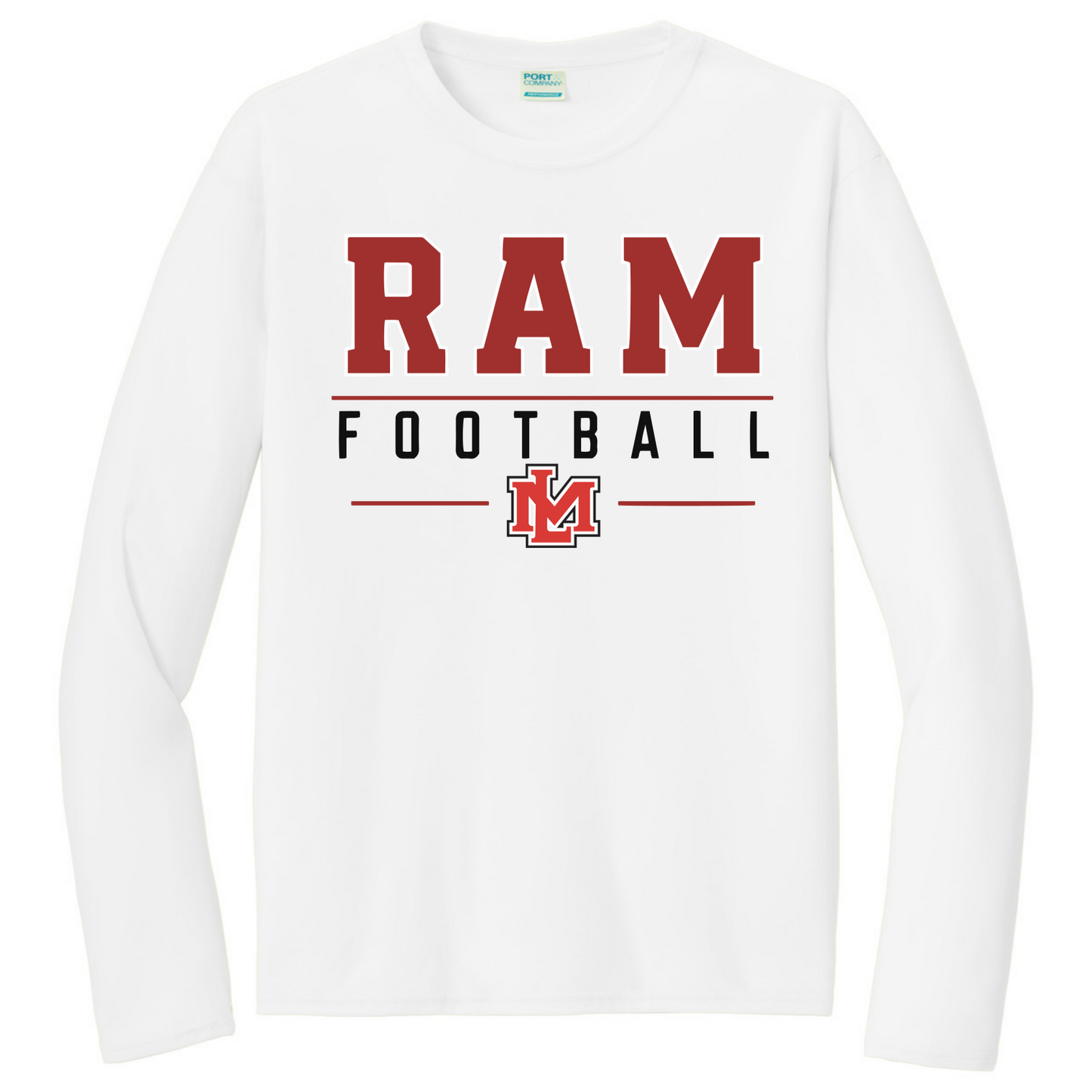 RAM Football Black Long Sleeve