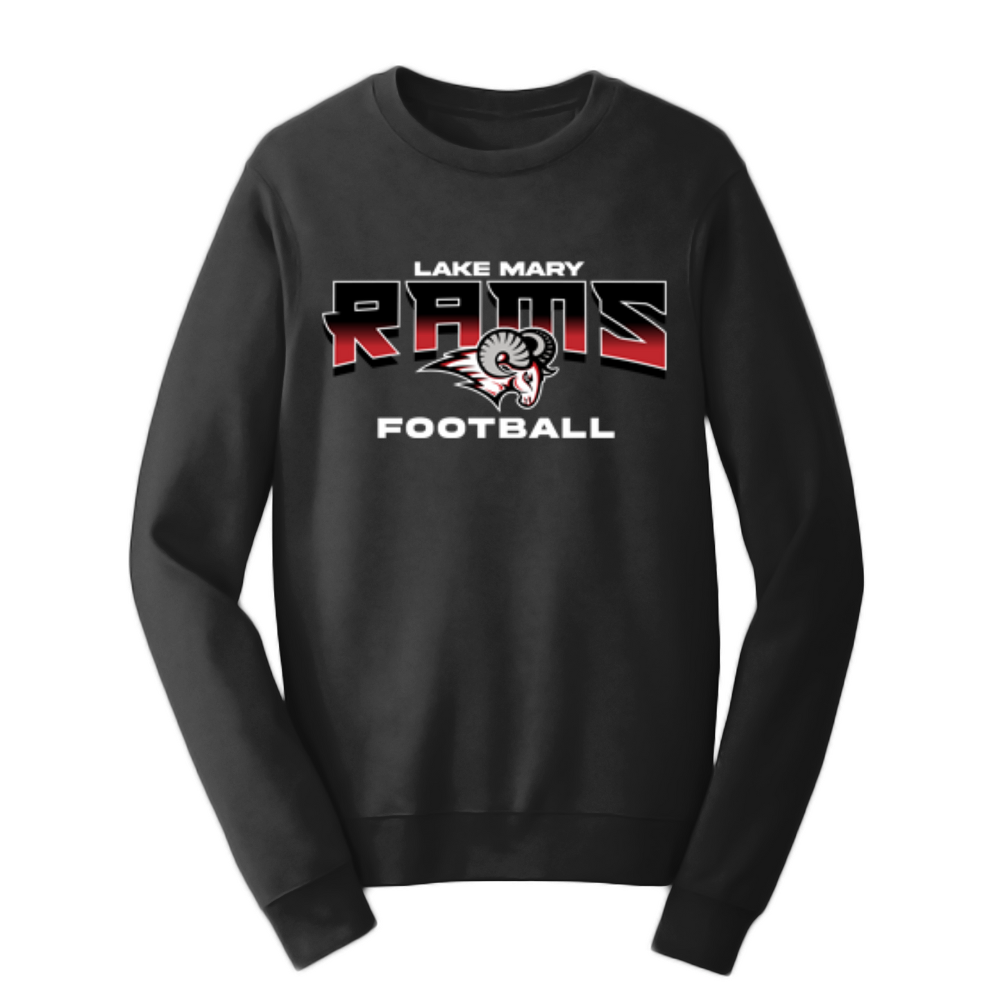 RAMS Fade Football Crewneck