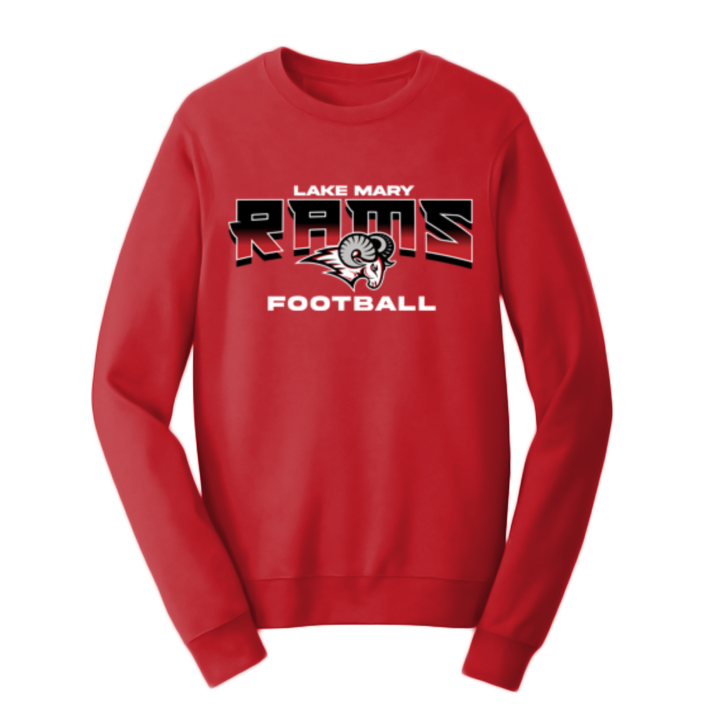 RAMS Fade Football Crewneck