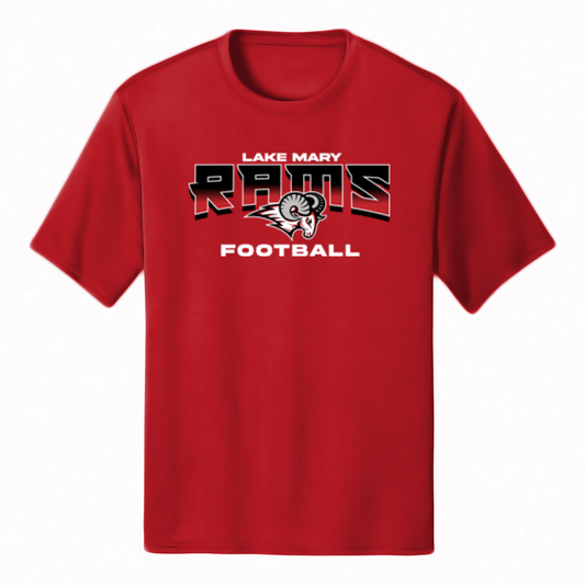RAMS Fade Football Tee