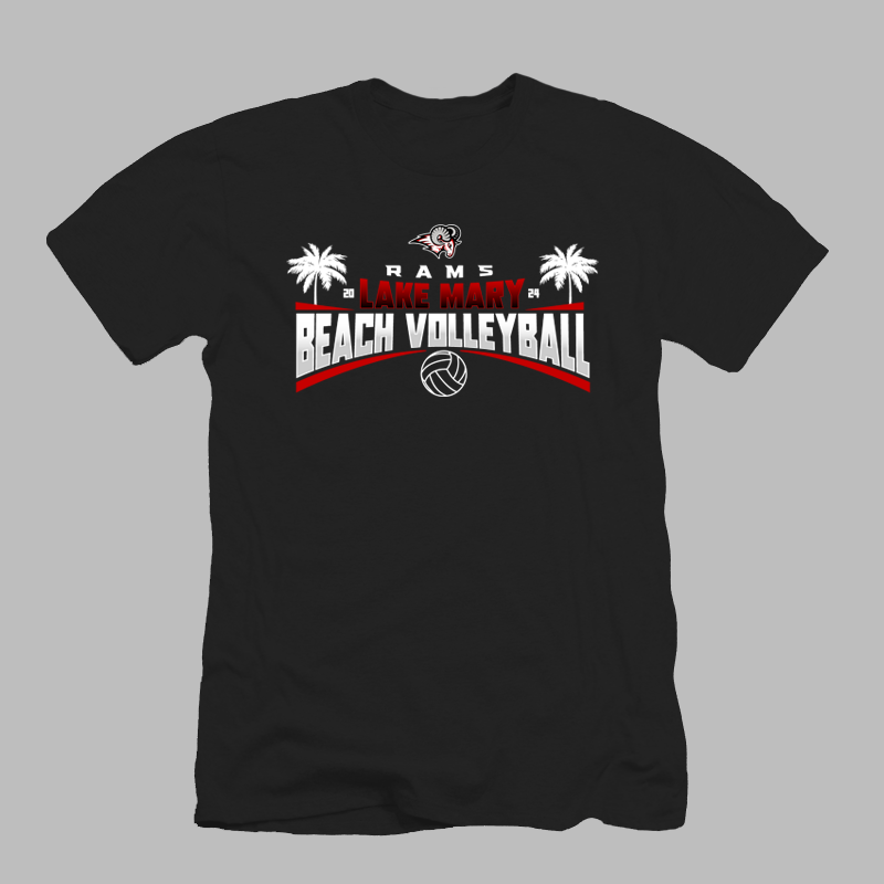 Beach Volleyball Palms Tee