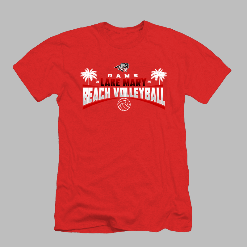 Beach Volleyball Palms Tee