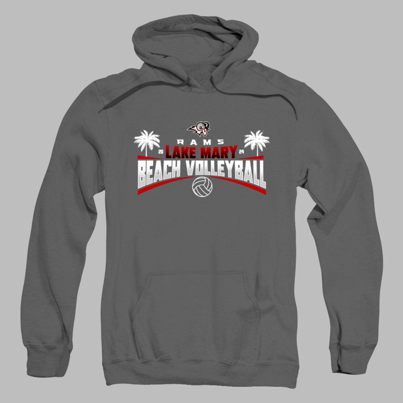 Beach Volleyball Palms Hoodie