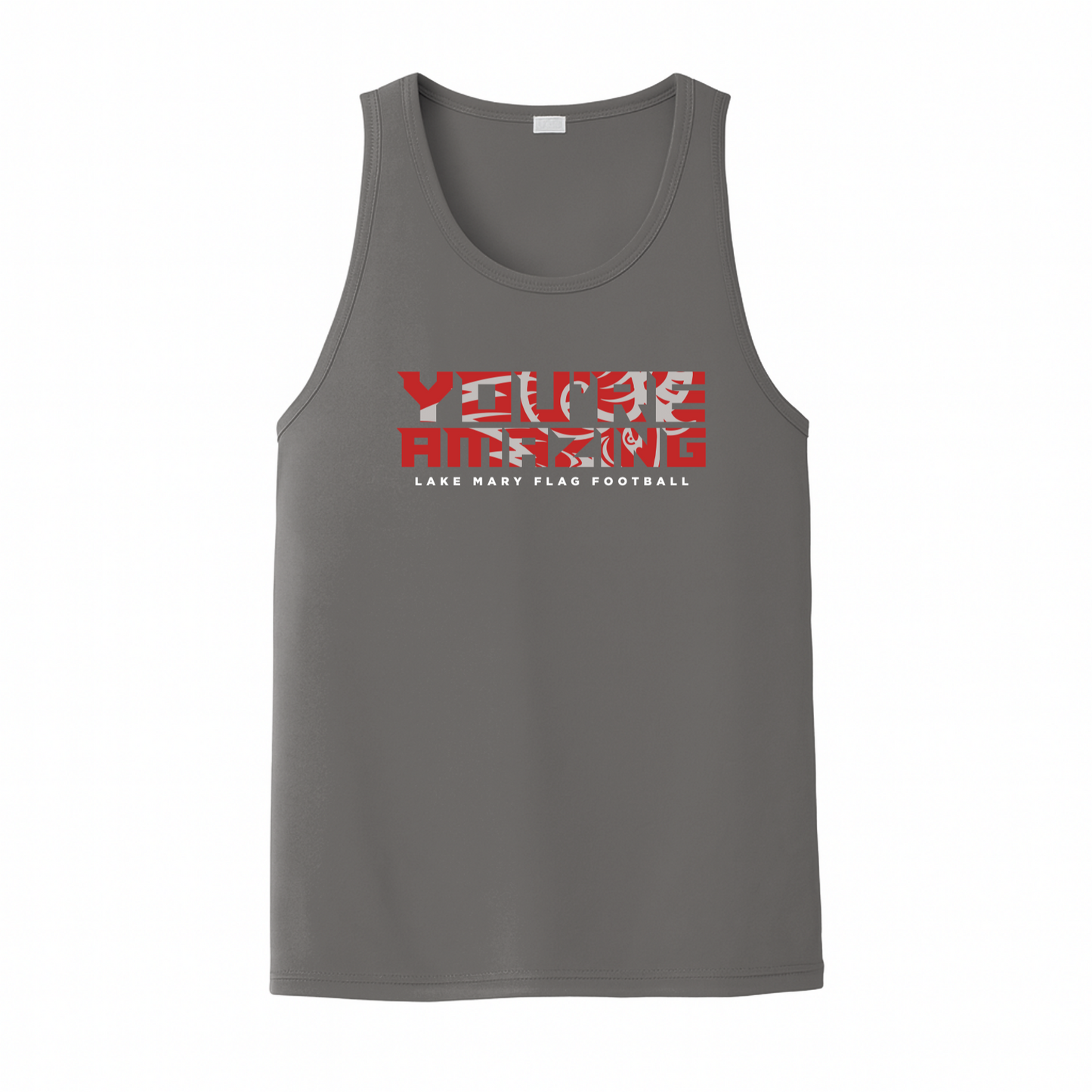 Lake Mary Flag Football You're Amazing Mock Turtleneck - Mens Tank