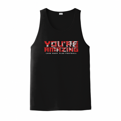 Lake Mary Flag Football You're Amazing Mock Turtleneck - Mens Tank