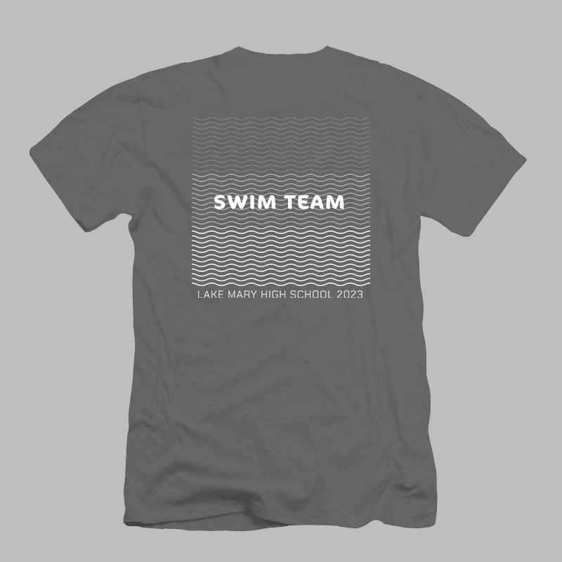 Swim Wave 2-sided Gray Tee