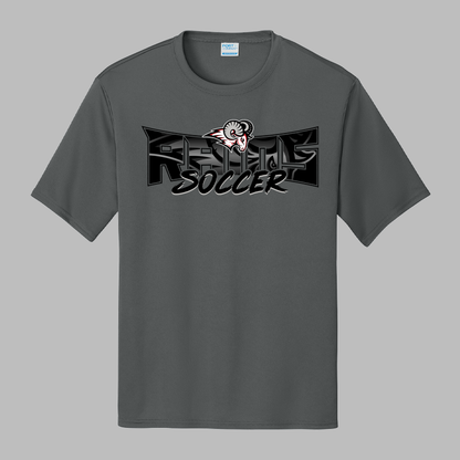 Rams Soccer Black Text Tee