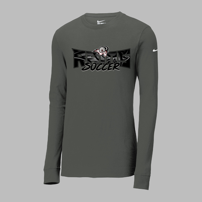 Rams Soccer Black Text Long Sleeve