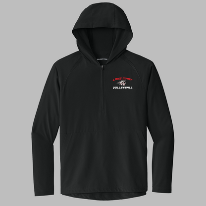 Lake Mary Volleyball Arch Half Zip Hooded Jacket