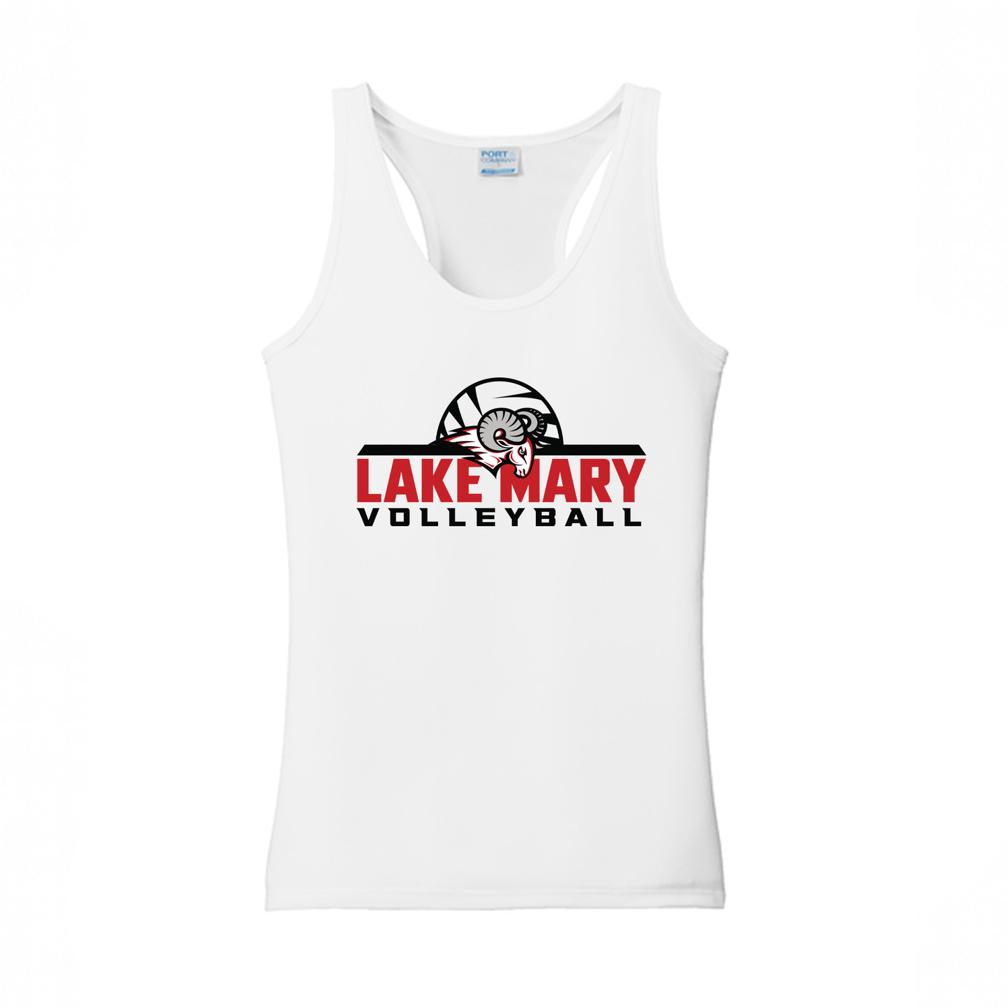 Lake Mary Volleyball Ladies Racer Back Tank
