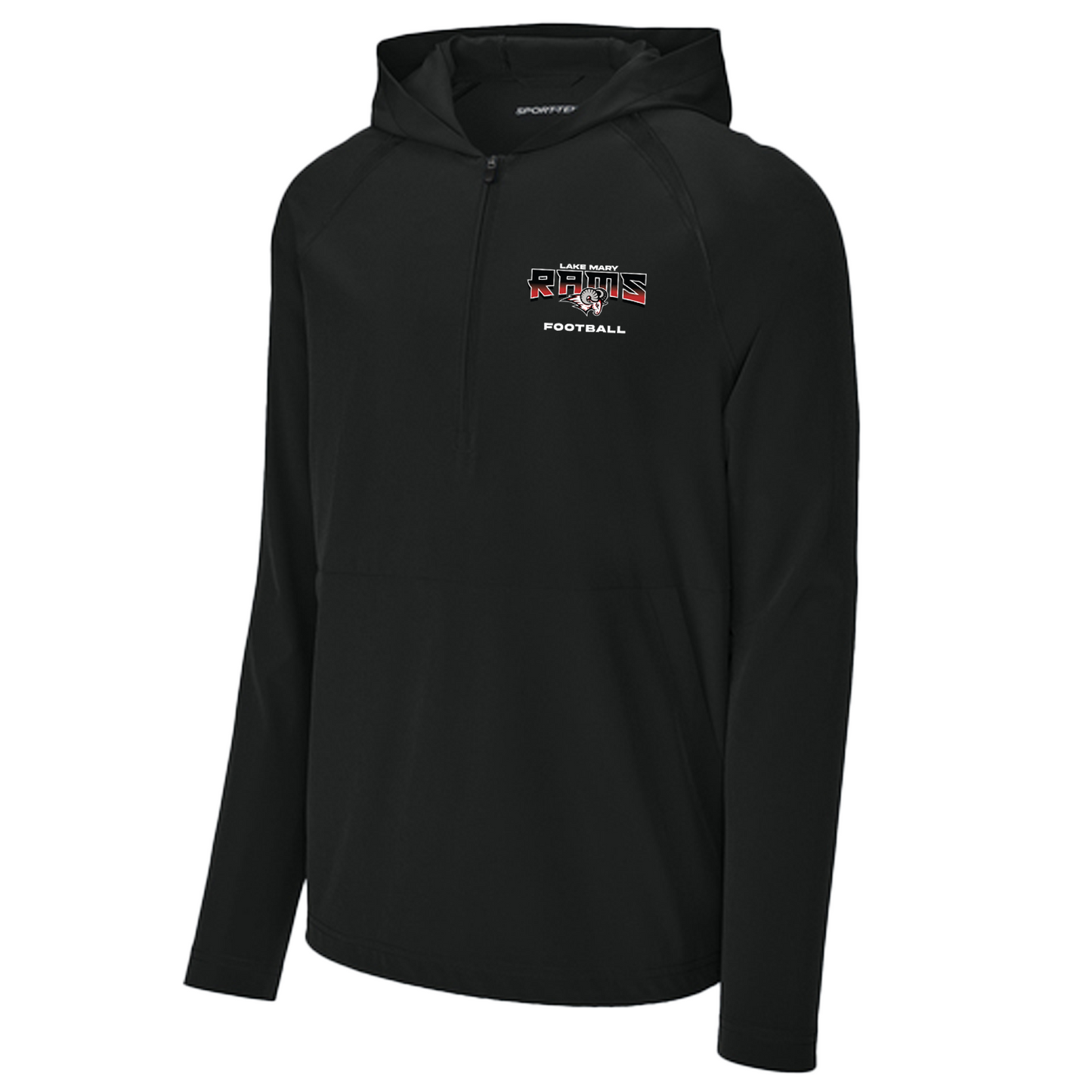 Rams Half Zip Hooded Jacket