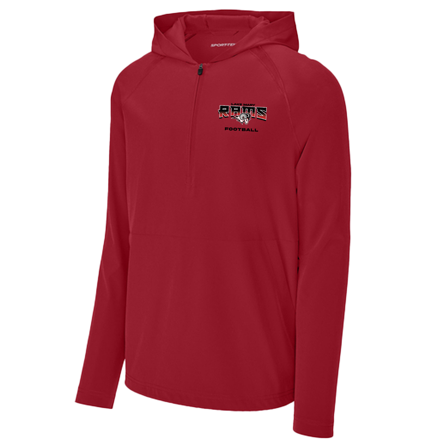 Rams Half Zip Hooded Jacket