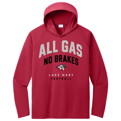 All Gas No Brakes Dark Hooded Long Sleeve