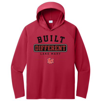 Hoodies Build Different Banner Black  Long Sleeve