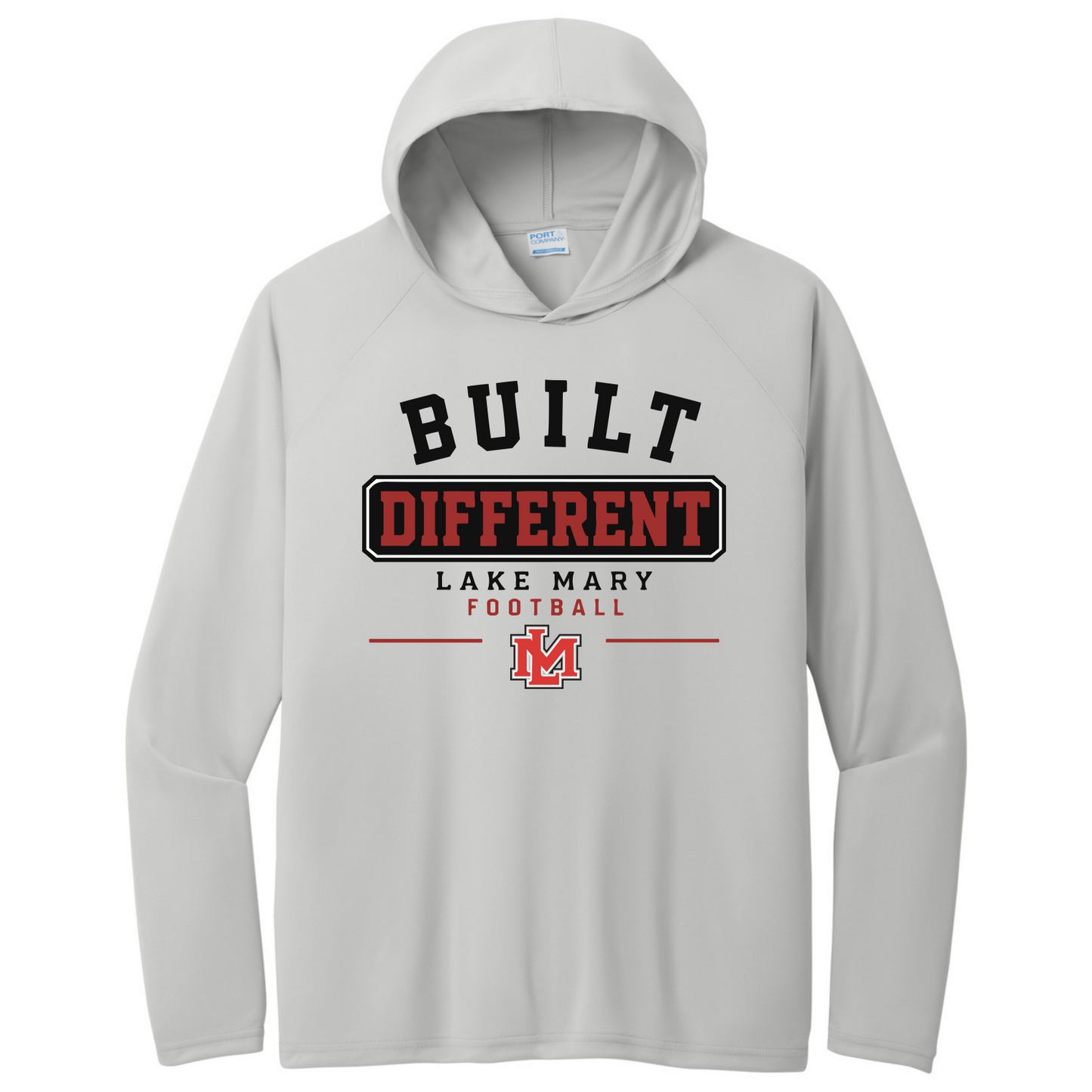 Hoodies Build Different Banner Black  Long Sleeve