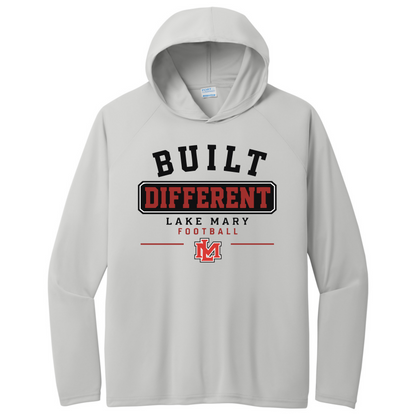 Hoodies Build Different Banner Black  Long Sleeve