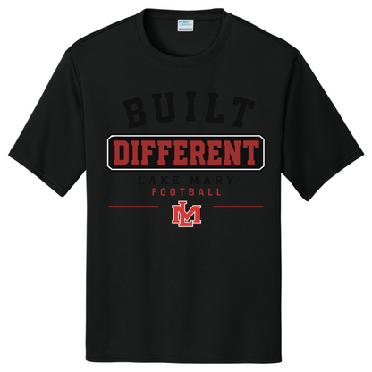 LAKE MARY Tees Build Different Banner Black @2x Short Sleeve - Short Sleeve