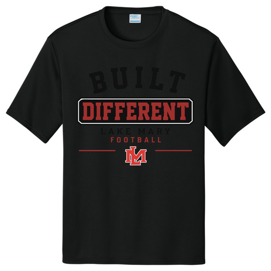 LAKE MARY Tees Build Different Banner Black @2x Short Sleeve - Short Sleeve
