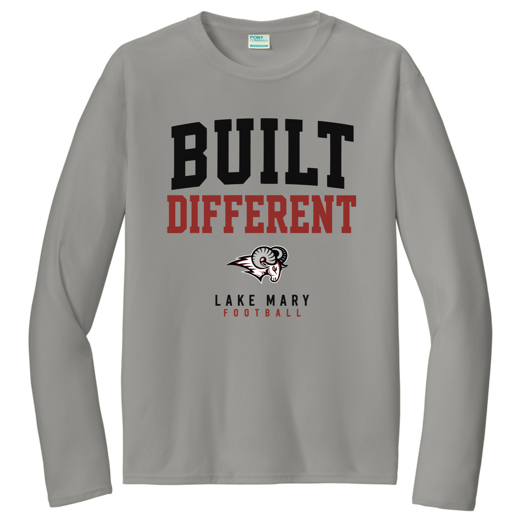 LAKE MARY Tees Build Different Black@2x Long Sleeve - Long Sleeve