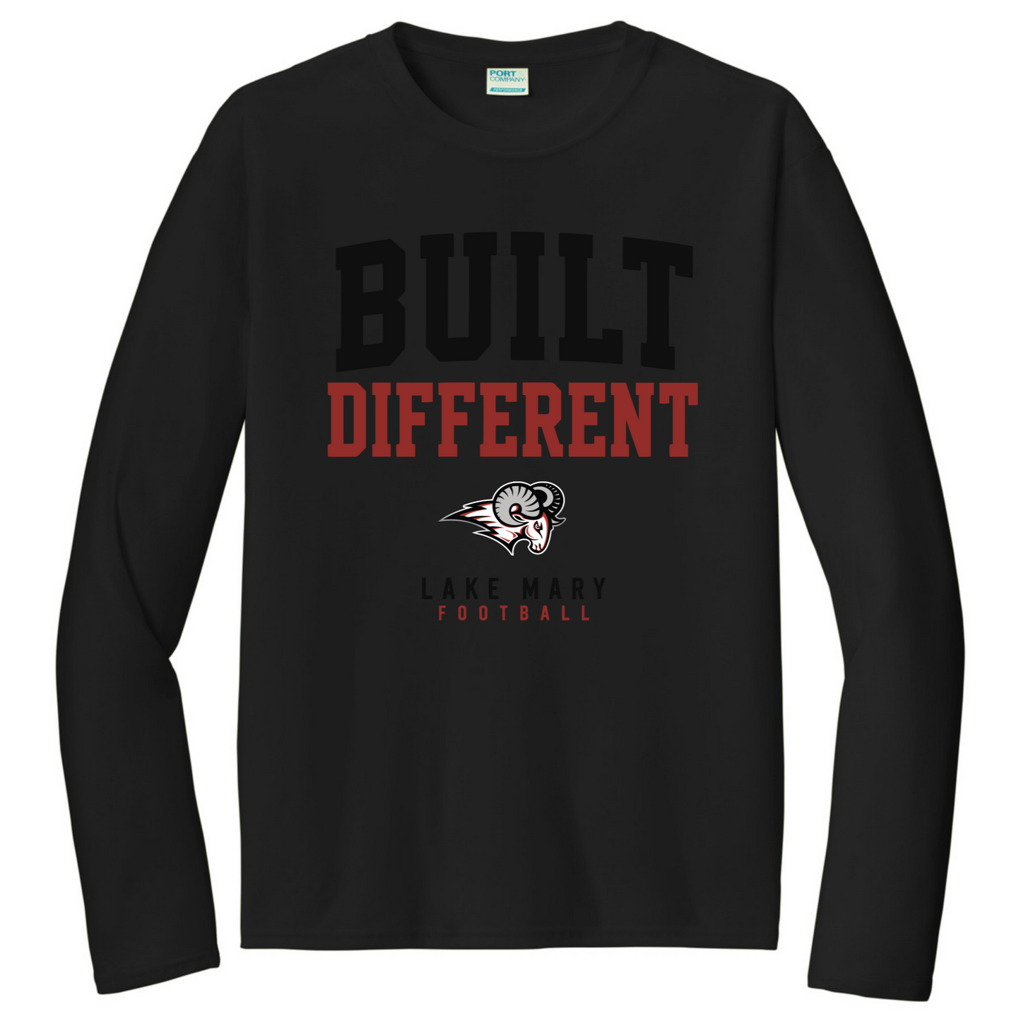 Built Different Black  Long Sleeve