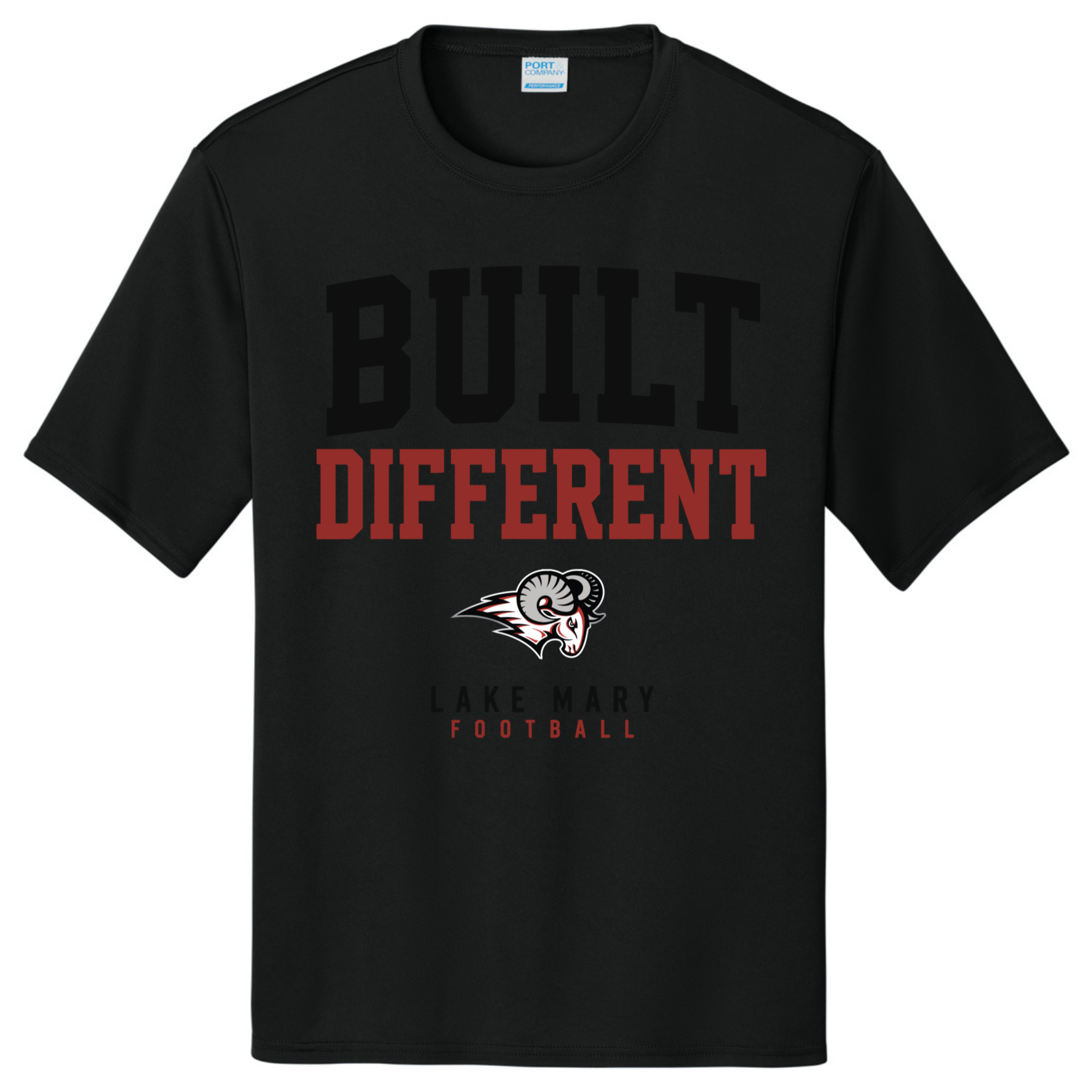 LAKE MARY Tees Build Different Black@2x Short Sleeve - Short Sleeve