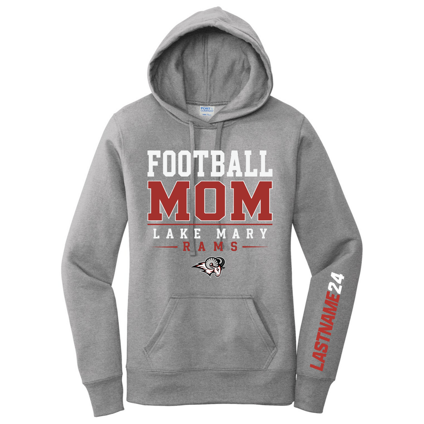 Football Mom Ladies Hoodie