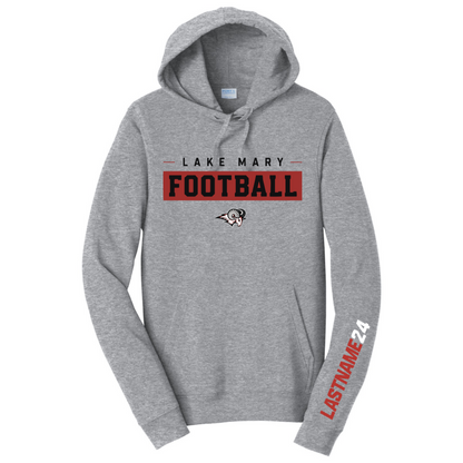 LM FOOTBALL Banner Black Hoodie Personalized Hoodie