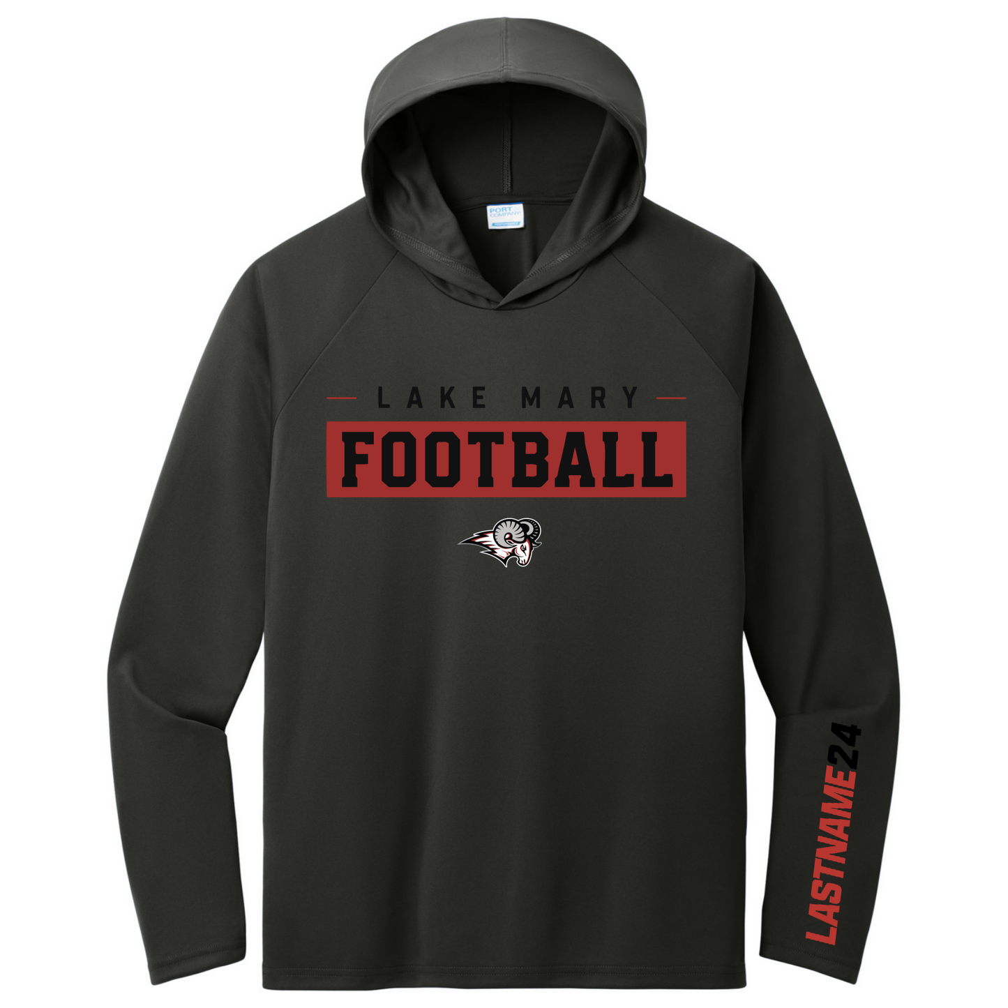Lake Mary FOOTBALL Banner Black Personalized Long Sleeve - Long Sleeve