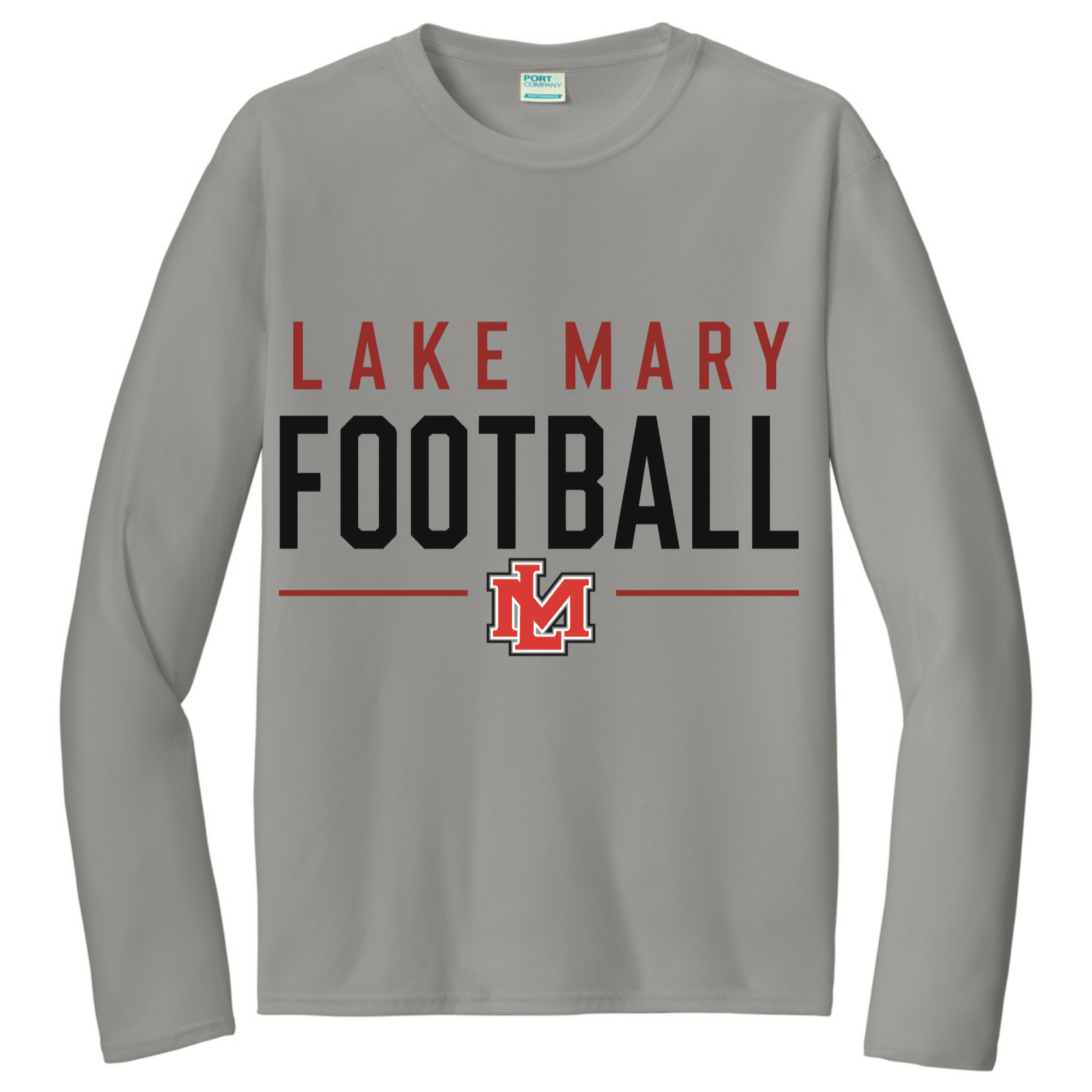 LAKE MARY Tees LM Football LM Black@2x Long Sleeve - Long Sleeve