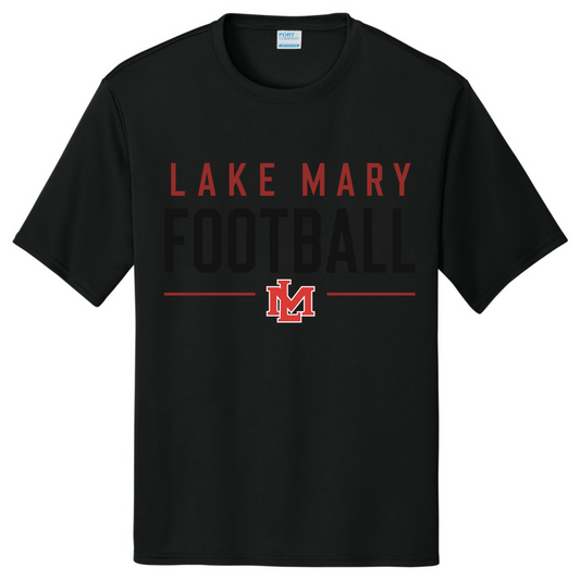 LAKE MARY Tees LM Football LM Black@2x Short Sleeve - Short Sleeve
