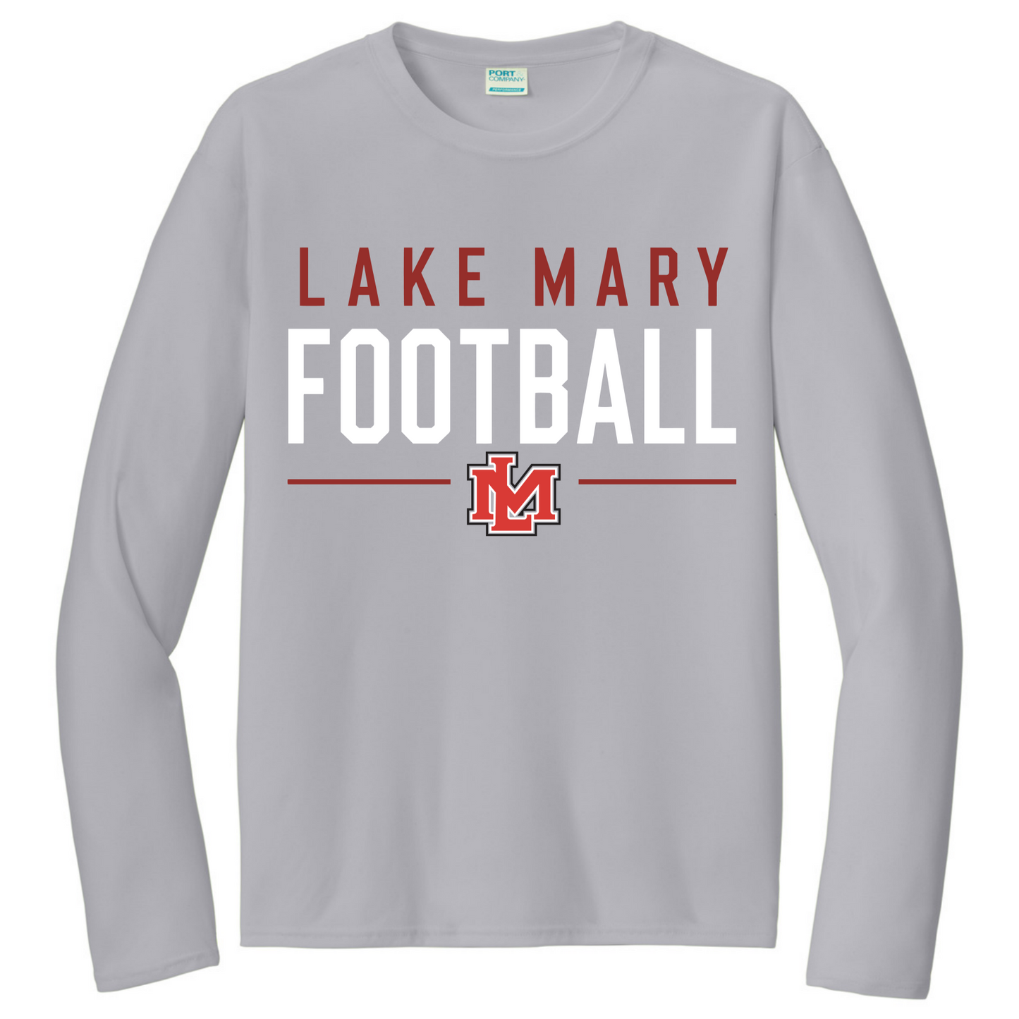 LM Football LM White  Long Sleeve