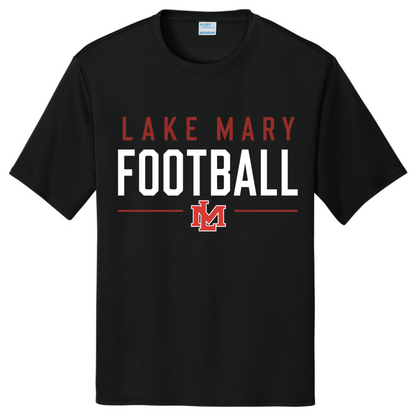LAKE MARY Tees LM Football LM White@2x Short Sleeve - Short Sleeve